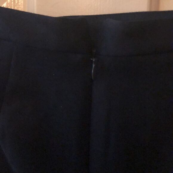 BCBG Generation Navy Shirred Wrap mini Skirt Size 4 Retail $68 - Picture 7 of 10